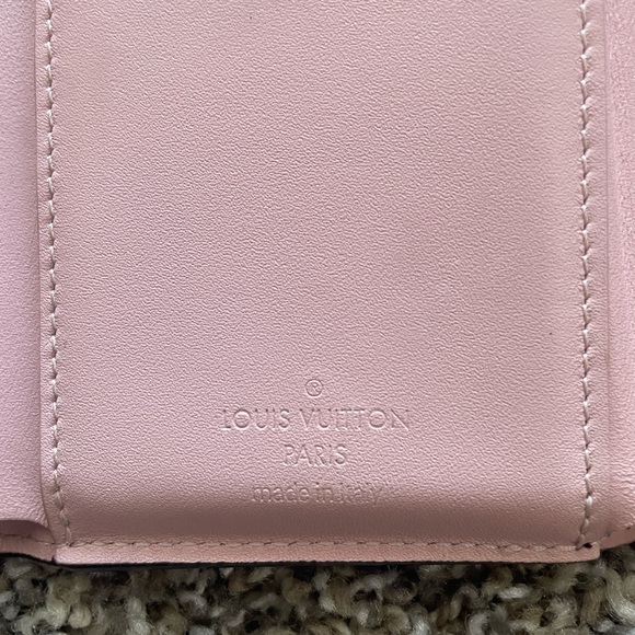 Preowned Louis Vuitton Portefeuille Cherrywood Monogram Vernis trifold Wallet - Picture 4 of 8